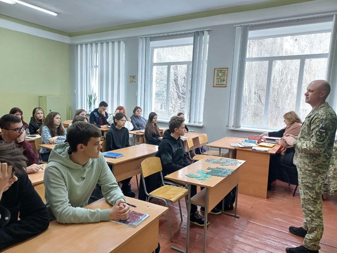 В ліцей №5 завітали представники з Національної академії Державної прикордонної служби України імені Богдана Хмельницького.